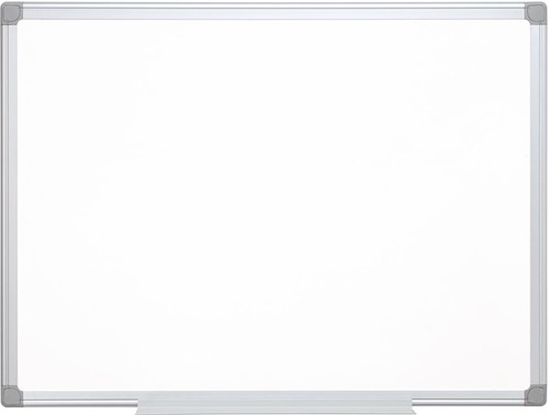 Q-CONNECT whiteboard, met aluminium frame, melamine, 1zijde wit, 1 zijde geruit, 90 x 60 cm