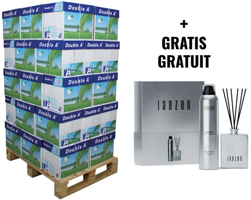 ACTIE DOUBLE A: 1 x printpapier A4, 80 g, 1 pallet (ref. D1022P1) + GRATIS 1 x Janzen giftset Heavenly