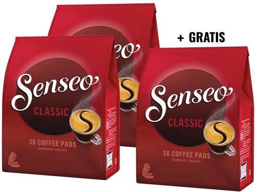 ACTIE SENSEO: 2 + 1 GRATIS: Senseo Classic, zakje van 36 koffiepads