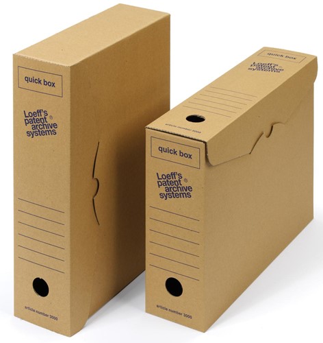 Loeff's boîtes à archives Quick box 335x240x80 mm        Emballage de 50 pièces 1 Stuk