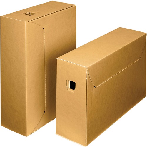 Loeff's boîte à archives City box 10+, ft 390 x 260 x 115 mm, brun/blanc, paquet de 50 pcs 1 Stuk