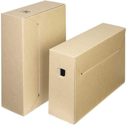 Loeff's boîte à archives City box 30+, ft 390 x 260 x 115 mm, brun/blanc, paquet 50 pcs 1 Stuk
