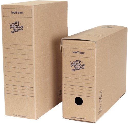 Loeff's box, 37 x 26 x 11,5 cm, brun, paquet de 50 pièces 1 Stuk