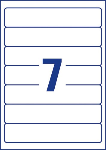 Avery Zweckform L4760-25 ordnerrugetiketten ft 19,2 x 3,8 cm (b x h), 175 etiketten, wit 25 Vel-3