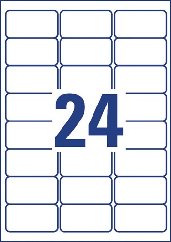 Avery afneembare weerbestendige etiketten Ft 63,5 x 33,9 mm (b x h), wit, doos van 480 etiketten 20 Vel-2