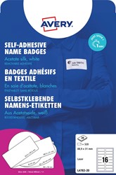 AVERY badge autocollant ft 88,9 x 31 mm, boîte de 320 pièces, blanc