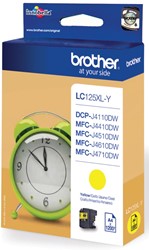 Brother inktcartridge, 1.200 pagina's, OEM LC-125XLY, geel 1 Stuk