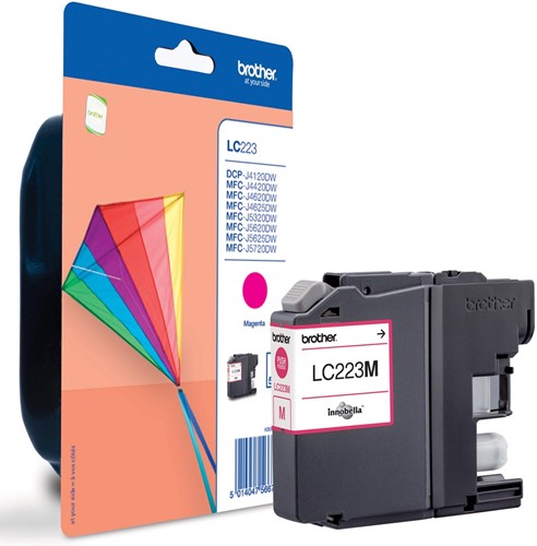Brother cartouche d'encre, 600 pages, OEM LC-223M, magenta