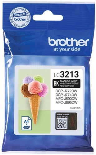 Brother inktcartridge, 400 pagina's, OEM LC-3213BK, zwart 1 Stuk
