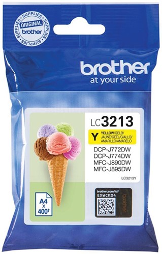 Brother inktcartridge, 400 pagina's, OEM LC-3213Y, geel 1 Stuk