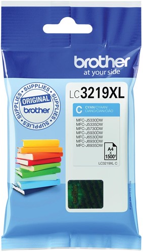Brother inktcartridge, 1.500 pagina's, OEM LC-3219XLC, cyaan 1 Stuk