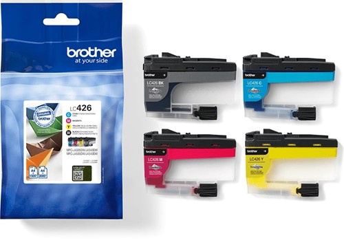 Brother cartouche d'encre, 1.500 - 3.000 pages, OEM LC-426VAL, 4 couleurs