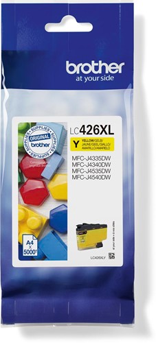 Brother cartouche d'encre, 5.000 pages, OEM LC-426XLY, jaune