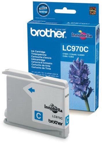 Brother inktcartridge, 300 pagina's, OEM LC-970C, cyaan 1 Stuk