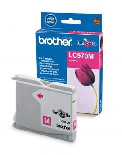 Brother inktcartridge, 300 pagina's, OEM LC-970M, magenta 1 Stuk