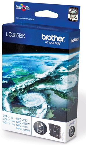 Brother inktcartridge, 300 pagina's, OEM LC-985BK, zwart 1 Stuk