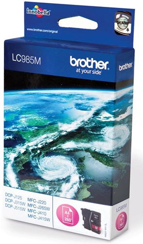 Brother inktcartridge, 260 pagina's, OEM LC-985M, magenta 1 Stuk