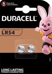 Duracell knoopcel Electronics LR54, blister van 2 stuks 2 Stuk