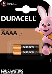Duracell batterijen Ultra Power AAAA, blister van 2 stuks 2 Stuk