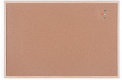 Bi-Office tableau en liège avec cadre en bois, ft 90 x 60 cm