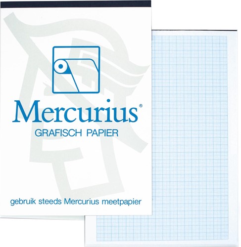 Mercurius papier millimétré, ft A4, bloc de 50 feuilles