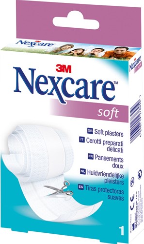 3M pansement Nexcare Soft Pansement, ft 8 cm x 1 m, à découper