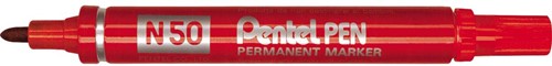 Pentel merkstift Pen N50 rood 1 Stuk