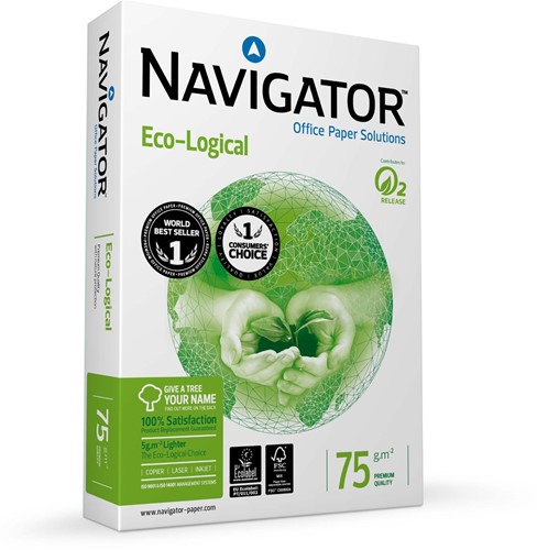 Navigator Eco-Logical papier d'impression, ft A4, 75 g, paquet de 500 feuilles