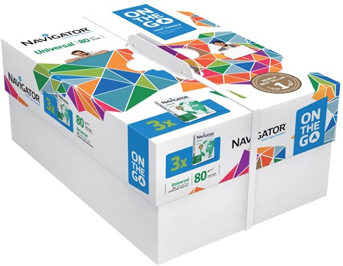 Navigator On The Go papier d'impression ft A4, 80 g, paquet de 500 feuilles
