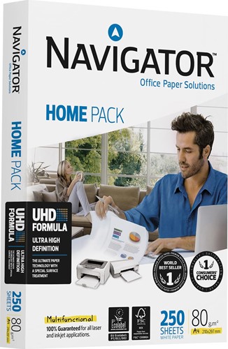 Navigator Home Pack papier d'impression ft A4, 80 g, paquet de 250 feuilles 250 Vel