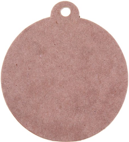 Bouhon extra sterke kartonnen figuren eco Kerstbal, diameter 70mm, pak van 4 stuks