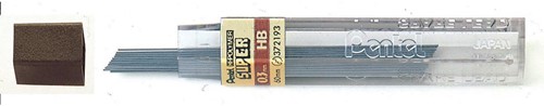 Pentel potloodstiften, 0,3 mm, HB, etui van 12 stuks 12 Stuk
