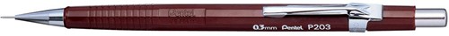 Pentel portemine pour mines de 0,3 mm, corps marron 1 Stuk