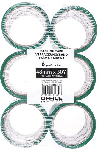 OFFICE products ruban d'emballage, 48 mm x 46 m, vert