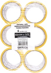 OFFICE products ruban d'emballage, 48 mm x 46 m, jaune