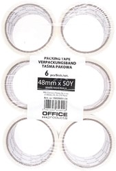 OFFICE products ruban d'emballage, 48 mm x 46 m, blanc