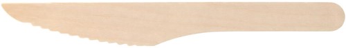 Couteau Pure, en bois, 16,5 cm, paquet de 250 pièces