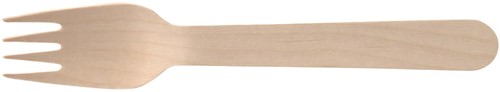 Fourchette Pure, en bois, 16,5 cm, paquet de 250 pièces