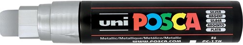 Uni POSCA paintmarker PC-17K, 15 mm, zilver