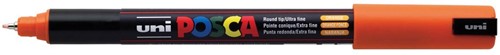 Uni POSCA paintmarker PC-1MR, 0,7 mm, donkeroranje