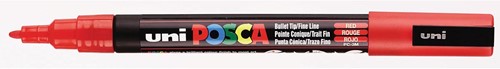 Uni POSCA paintmarker PC-3M, 1,5 mm, rood 1 Stuk