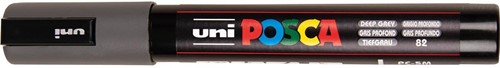 Uni POSCA paintmarker PC-5M, 1,8 - 2,5 mm, diepgrijs