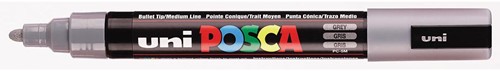 Uni POSCA marqueur peinture PC-5M, 1,8 - 2,5 mm, gris