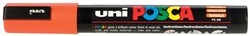 Uni POSCA marqueur peinture PC-5M, 1,8 - 2,5 mm, orange foncé