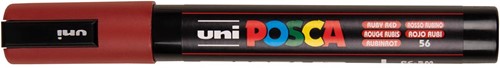 Uni POSCA paintmarker PC-5M, 1,8 - 2,5 mm, robijnrood
