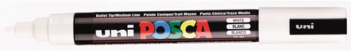 Uni POSCA marqueur peinture PC-5M, 1,8 - 2,5 mm, blanc 1 Stuk