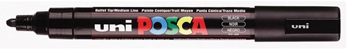 Uni POSCA marqueur peinture PC-5M, 1,8 - 2,5 mm, noir 1 Stuk