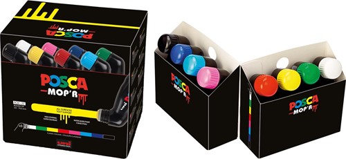 Posca MOP'R paintmarker PCM-22, doos van 8 stuks, assorti