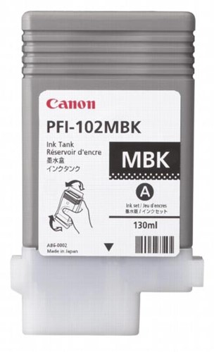 Canon cartouche d'encre PFI-102MBK, 130 ml, OEM 0894B001, noir mat 1 Stuk