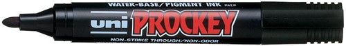 Uni-ball marqueur permanent  Prockey PM-122, pointe ronde, medium, noir